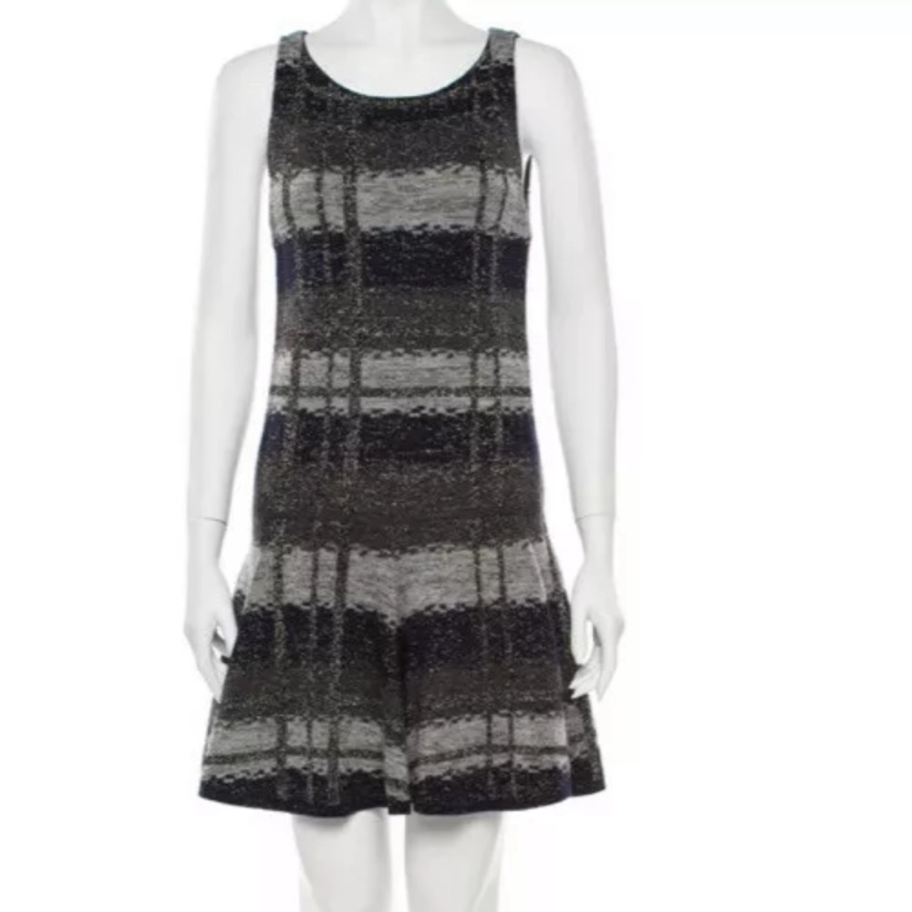 Alice + Olivia Striped Sparkly Mini Dress (S)